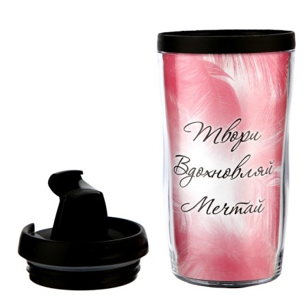 The thermostat with the insert "Create, inspire, dream" 300 ml, retains heat 2 hours-2