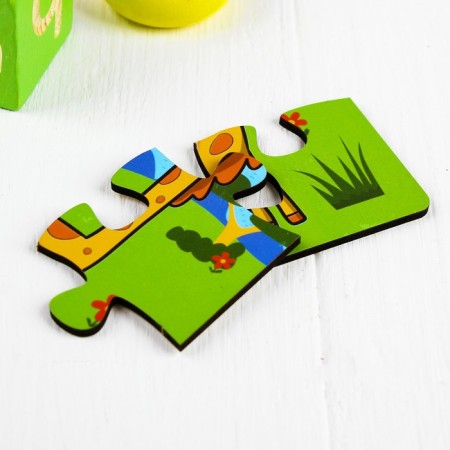Puzzle 6 elements "giraffe", element: 4.7 × 5 cm-2