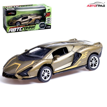 Autograd Metal Metal "coupe", 1:28, light and sound, doors open, green color