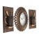 Wall clock, series: kitchen, "bronze cups", smooth move, 31 x 26 cm