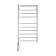 Domoterm electric heated towel rail "Medea" P10, 500x1000 mm, 2 shelves, left, chrome