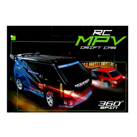 The radio -controlled car "Drift" works on the battery, light, replaceable wheels in the kit-10