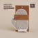 Moocchka - Massage mittens SL Home "Ortika", cotton, 20 × 17 cm, beige color