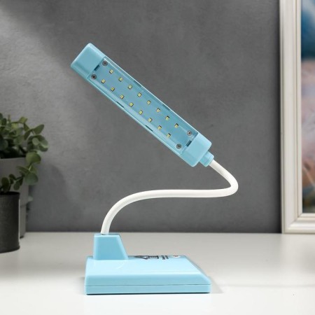 Table lamp 16291/1bl 16xLED 2W 2 modes USB AKB Blue 9x12x46 cm Risalux-5