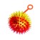 Light ball on rubber band, 6.5 cm, transparent, set 3 pcs, mix