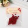 Beads for creativity round "ruby red" set 10 grams 0.7x0.7 cm