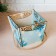 Kashpo wooden "basket, with snowflakes", self-assembled, handle- cord, 17.9 × 17.3 × 14.2 cm