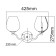 Sconces "Palermo", size 40x23x30 cm, 120W 2xe27 IP 20