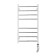 Domoterm electric heated towel rail "Cuba" P8, 400x800 mm, right, chrome