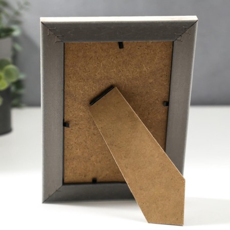 Photo frame plastic 10x15 cm "Golden Indian patterns on gray-beige" 18.5x13.8 cm-4