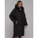 Coat insulated winter female, size 42, black color