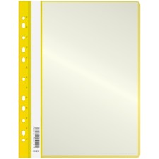 Folder with 10 A4 inserts, 160 μm, calligrata, with perforation, yellow