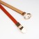 Women's belt, width 1 cm, metal buckle, redhead