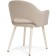 Stol on a metal frame Apr Metal/velor, beige/beige 57x57x81 cm