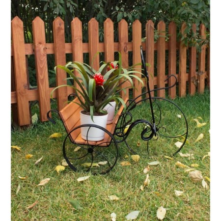 59-341 Bicycle stand 59-341 with wood 54x41x47 cm