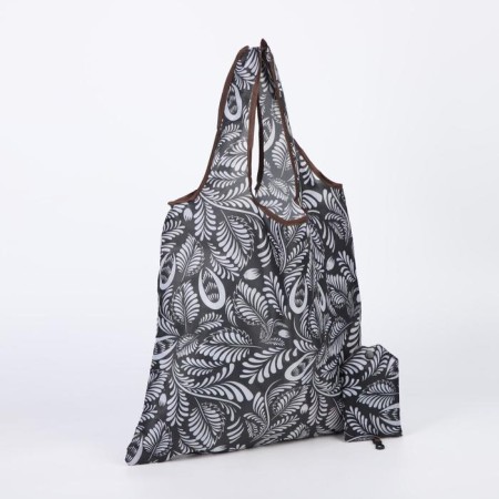 Household bag without fastening, black color