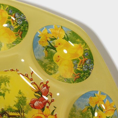 Glass stand for the eggs of the "chickens", 21 × 1 cm, 8 cells-6