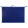 Folder for drawings and drawings A2, 650 x 480 x 50 mm, 0.9 mm, with handles, plastic, lightning from above, onyx, pr 2, dark blue