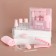 Set for storage, in case, 9 objects, pink color