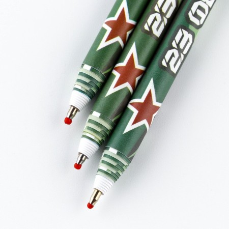 Eco-hand "Happy Defender of the Fatherland Day! 23.02 ", blue paste, 1.0 mm-2