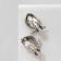 Clips "Flower" tulip, black color in black silver