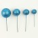 Set for decoration "beads", set 20 pcs, blue color