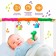 Soft game is soft on the crib, stroller "Elephants", 25-84 cm, rattles, 3 toys mix, crush me