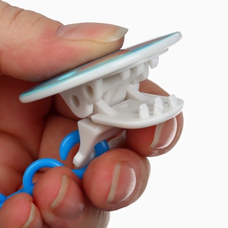 Set: nipple - a dummy with a crocodile holder, classic, +6 months, blue color-10