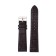 Watch strap, male, 22 mm, harness 75 mm, larynx 115 mm, genuine leather, dark brown