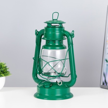 Kerosene lamp decorative green 14x18x27.5 cm risalux-4