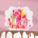 Candle for cake the number “1 year, animals” ”1“ pink, 8 cm