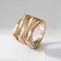 Ring Metal "Trend" movement, color gold, size 16