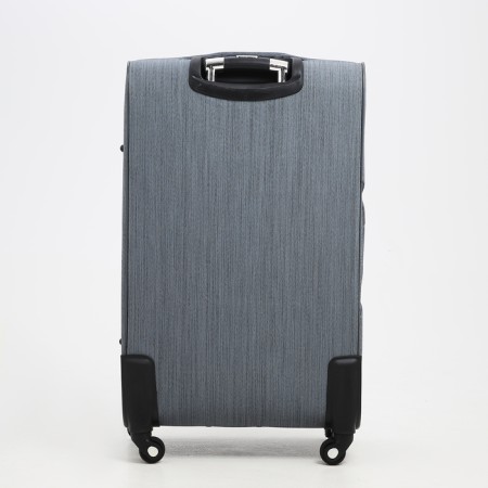 Big suitcase 28 ", lightning department, code castle, 4 wheels, outer pocket, gray color.-6