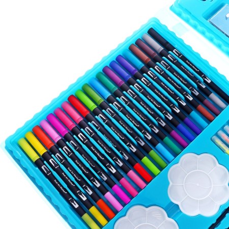 Set for drawing animals blue-7