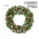 Christmas wreath "elegant" with a snow -covered decor 40 cm., 90 branches