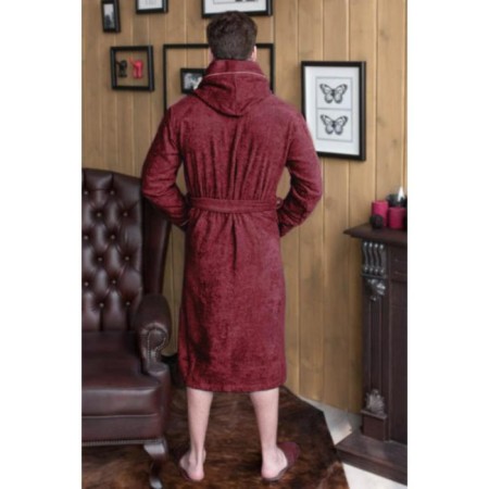Terrious dressing gown, size 56, burgundy color-1
