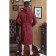 Terrious dressing gown, size 56, burgundy color