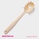 Spoon for spaghetti shade "beige", 28 cm, beige color