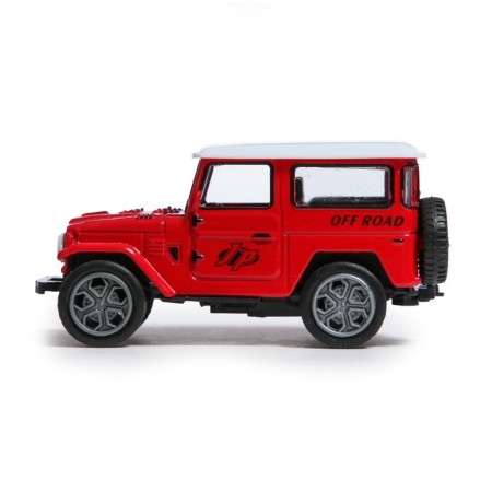 Metal “jeep”, inertial, red color-1