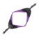 Super-furry harness with reflective firmware, girth 48-54 cm, purple