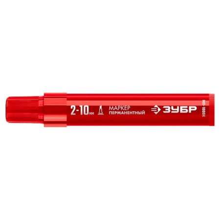 Marker bison MP-1000k 06333-3, permanent, wedge-shaped, 2-10 mm, red-2