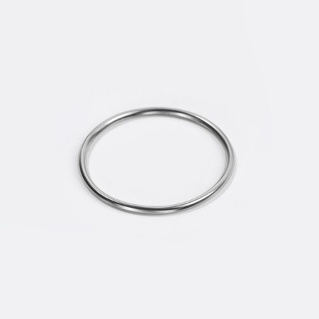 Step ring, metal, 25 mm, 20 pcs, silver color-1