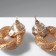 Earrings Metal "Circles of Weave", Color Gold
