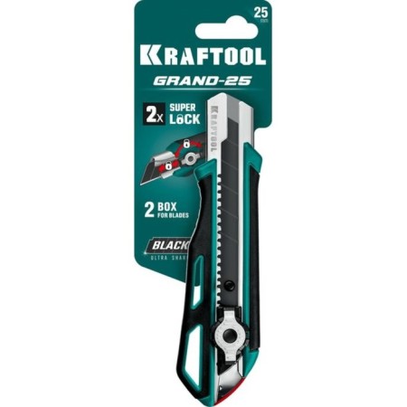 Knife Kraftool Grand-25 09190, with a segmented blade, 25 mm-3