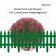 Decorative fence, 35 × 210 cm, 5 sections, plastic, green, Gotika, Greengo
