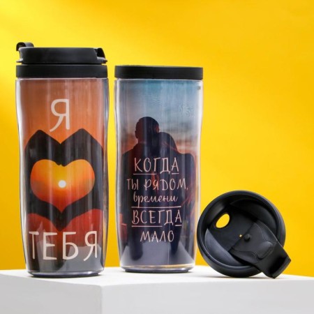 A set of thermostacons “Ideal couple. Sunset ", 350ml-2