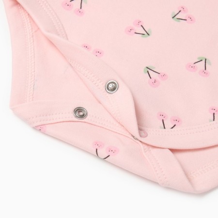 Body with a long sleeve, pink color, height 68 (3-6 months)-3