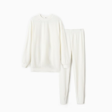Women's costume (sweatshirt and leggings) KAFTAN PLUSHY p. 52-54, white-6