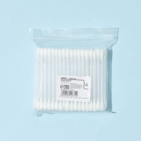 Cotton sticks, 100 pcs. in the package-1