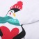 New Year. PAZHAMA Children's NG Penguin, white/red color, height 122